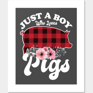 Just a Boy Who Loves Pigs Posters and Art